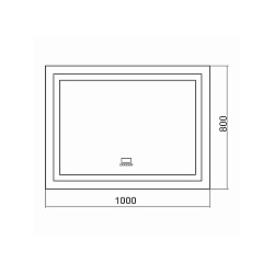 ЗеркалоЛивия800600сенсорвыклMixline71