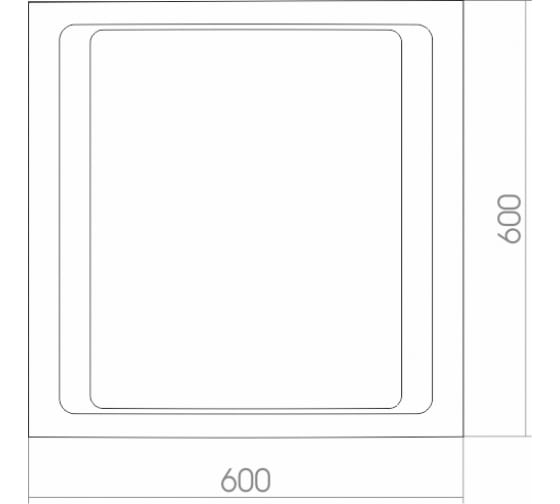 ЗеркалоОрион600600светодиодподсветкаMixline53