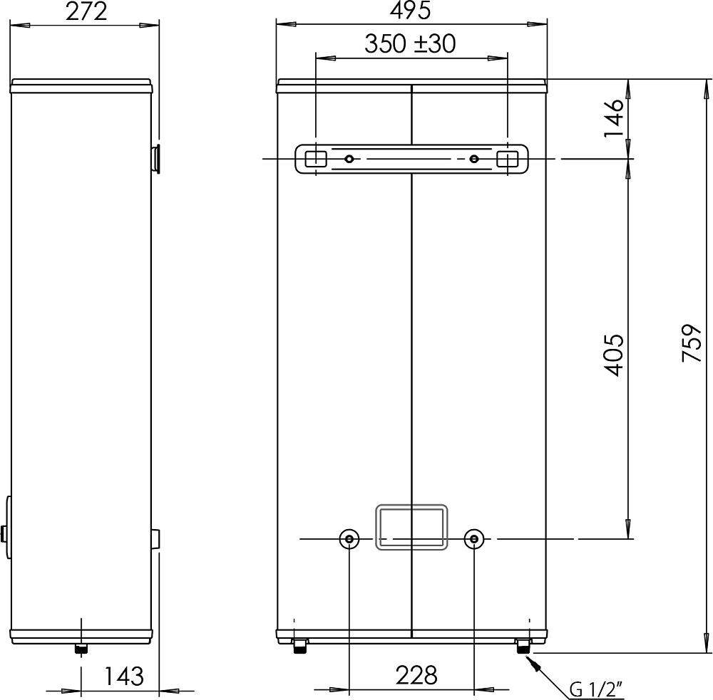 Водонагль50VSUPERLUXFLATPW3700467Ariston