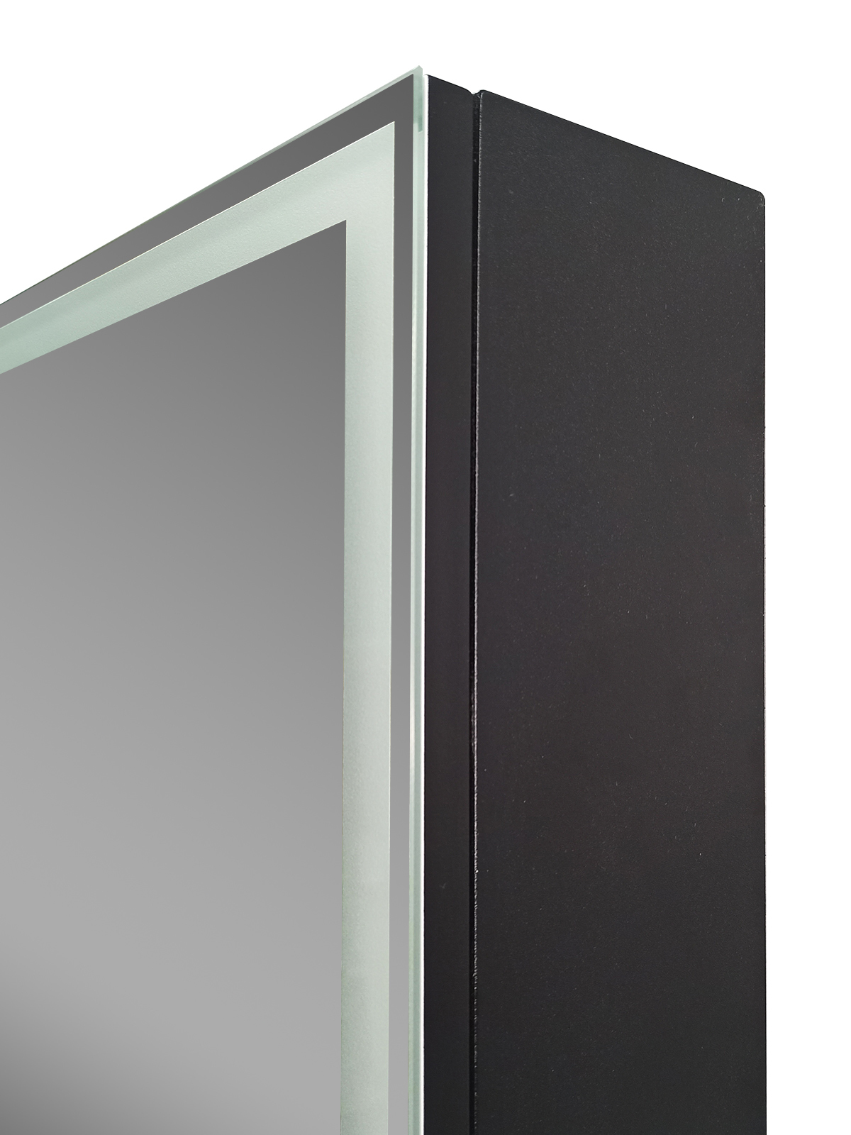 Зеркалошкаф600800MirrorBoxblackLed50