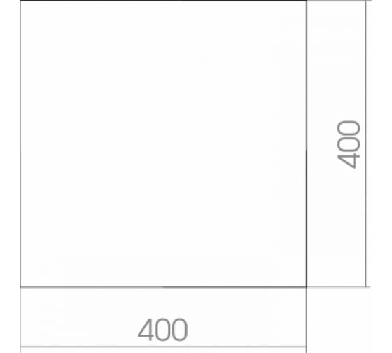 ЗеркалоКвадрат400400ммбполкиMixline54